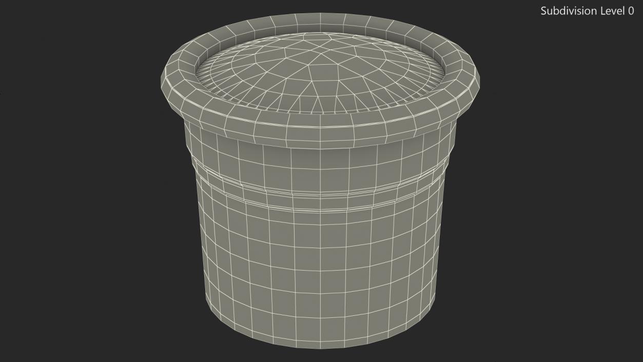 Clay Vase with Soil 3D model