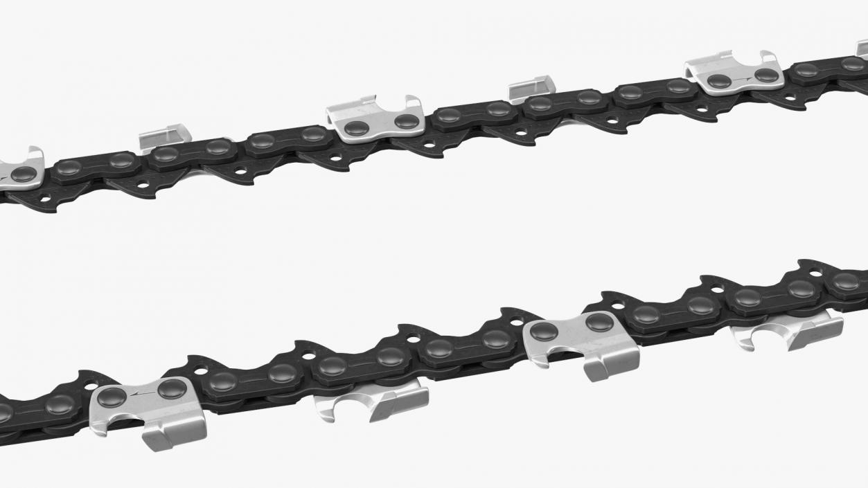 3D Chainsaw Black Chain Tension model