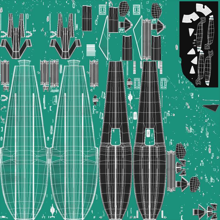 3D model Four Seat Seaplane Rigged