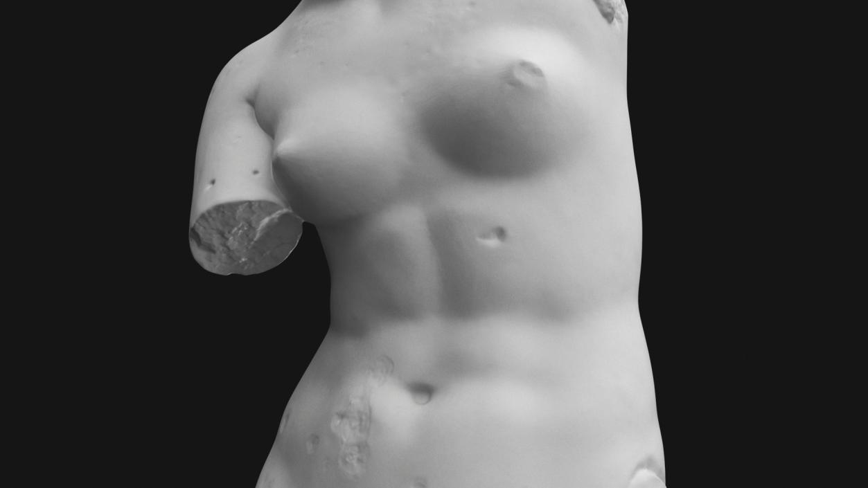 Statue of Venus de Milo Plaster for 3D Print 3D model