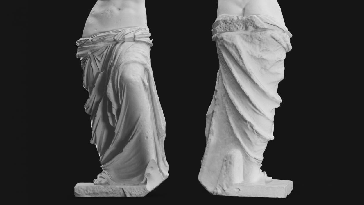 Statue of Venus de Milo Plaster for 3D Print 3D model