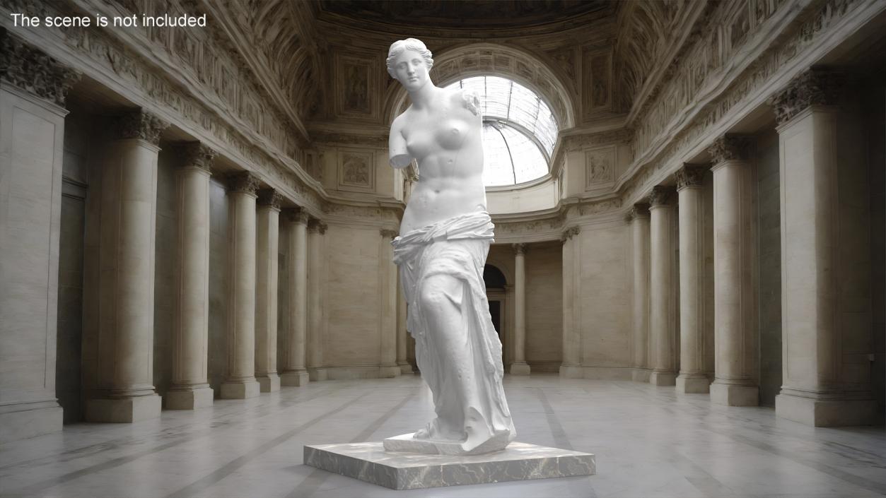 Statue of Venus de Milo Plaster for 3D Print 3D model