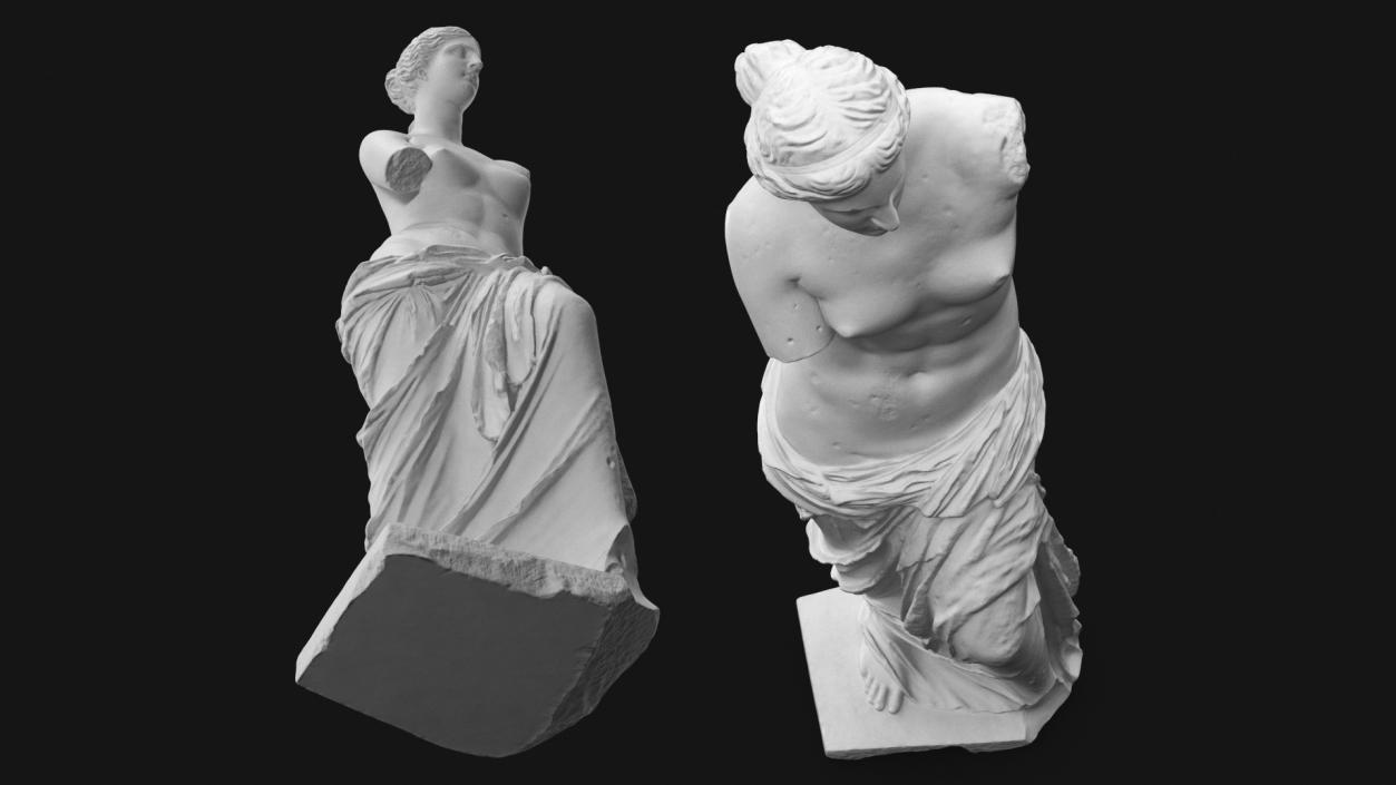 Statue of Venus de Milo Plaster for 3D Print 3D model