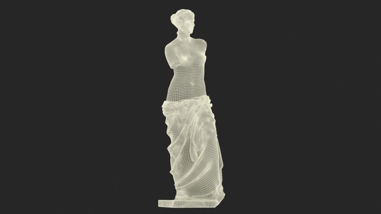 Statue of Venus de Milo Plaster for 3D Print 3D model