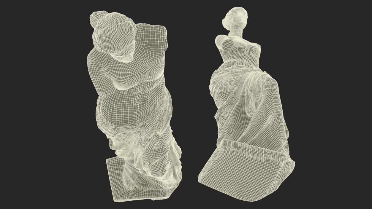 Statue of Venus de Milo Plaster for 3D Print 3D model