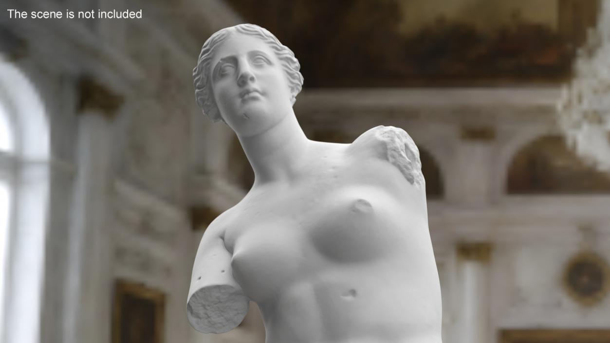 Statue of Venus de Milo Plaster for 3D Print 3D model