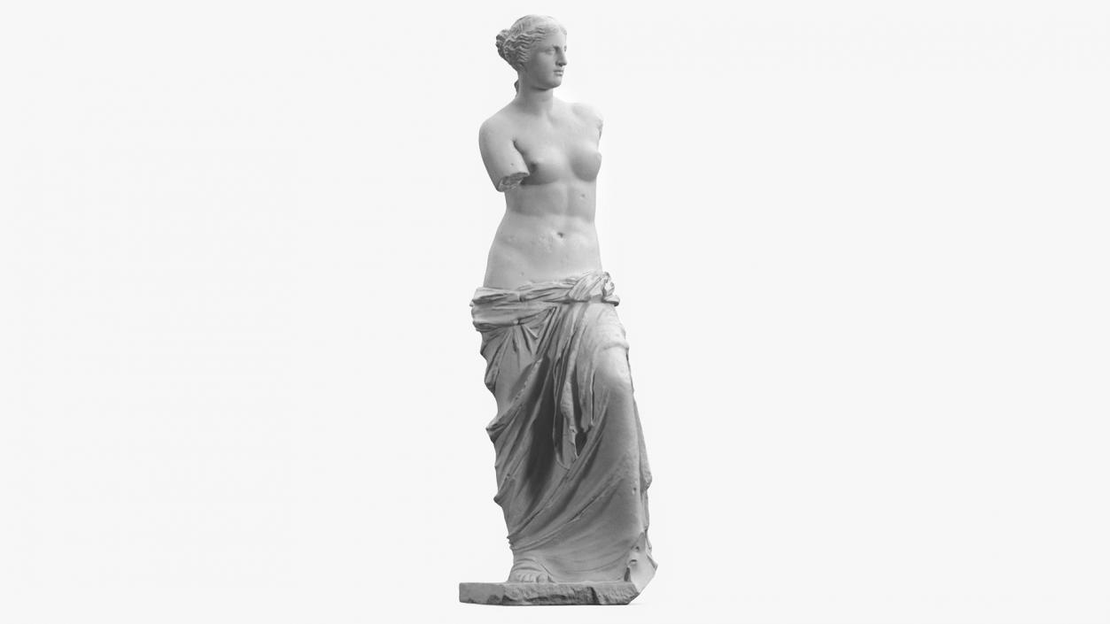 Statue of Venus de Milo Plaster for 3D Print 3D model