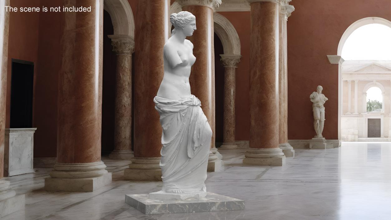 Statue of Venus de Milo Plaster for 3D Print 3D model