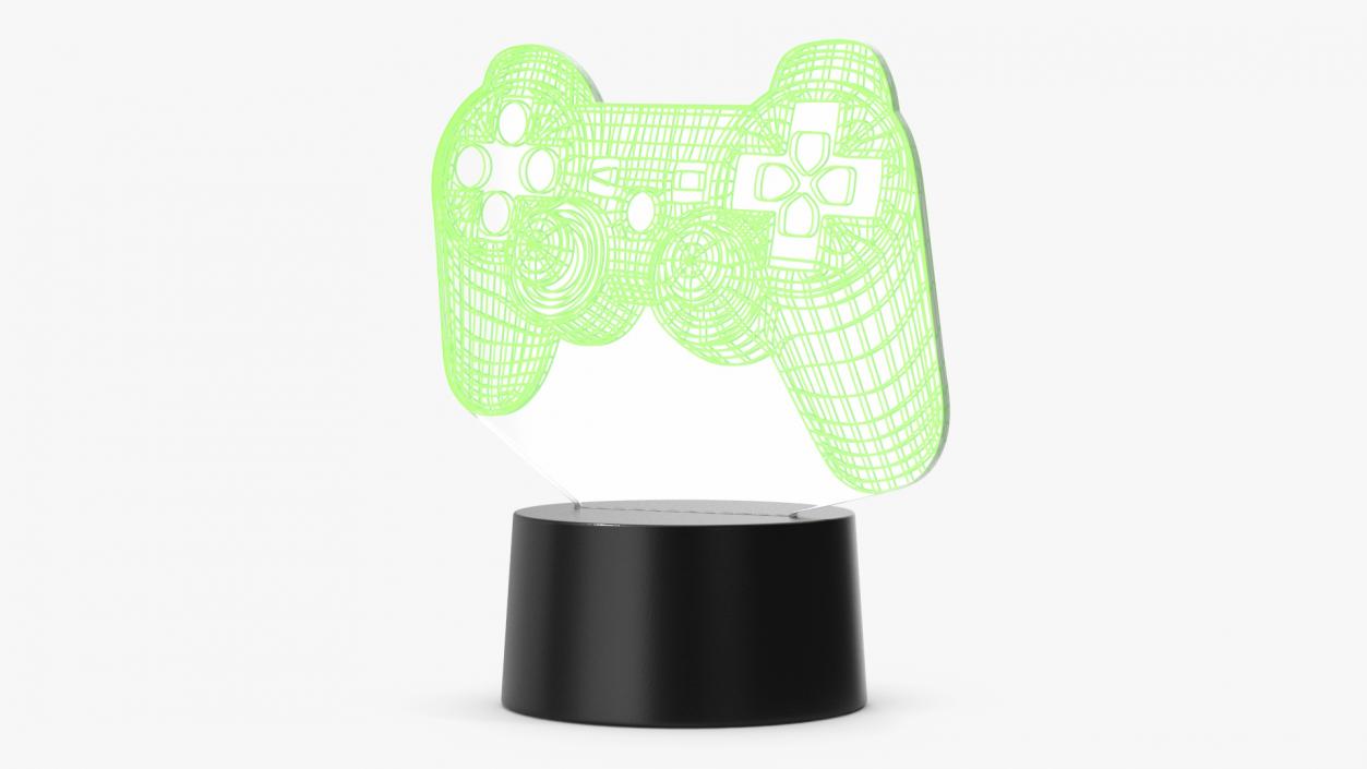 Console Controller 3D Lamp Green 3D