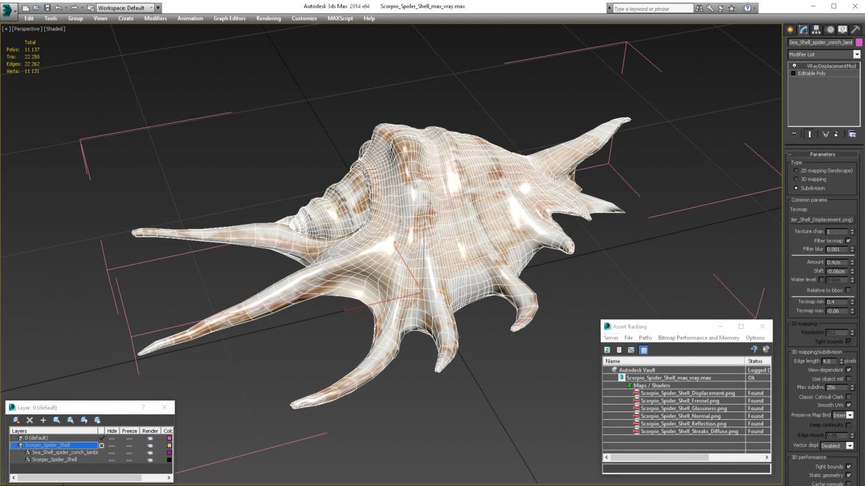 3D model Scorpio Spider Shell