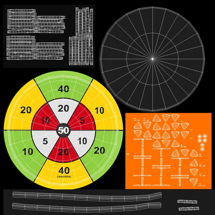 3D Canaveral Classic Sticky Target Board Game Set