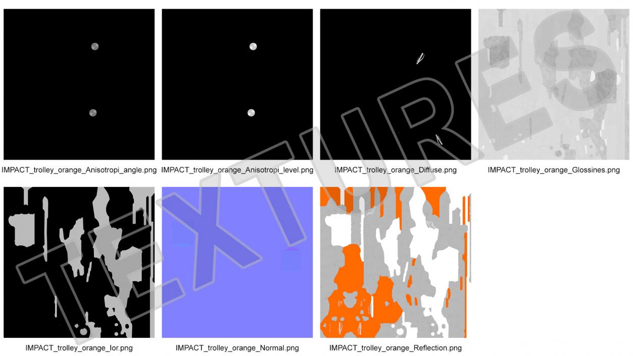 Lightspeed Impact Trolley Orange 3D