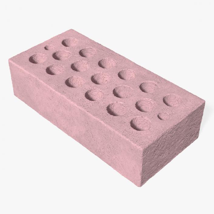 Perforated Calcium Silicate Block Red 3D