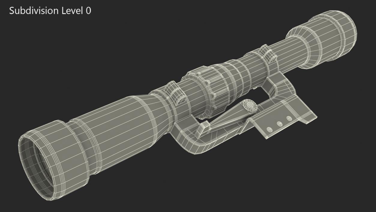 3D WW2 German Telescopic Sight Old