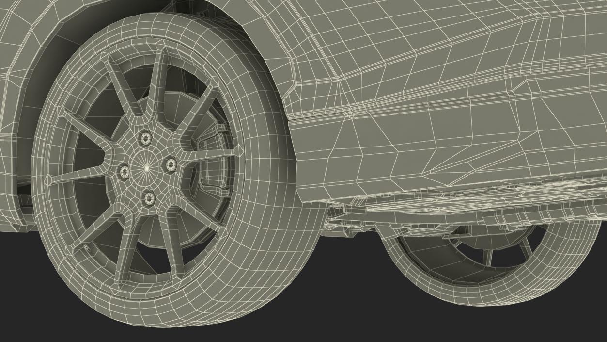 Sport Car on Tow Dolly 3D