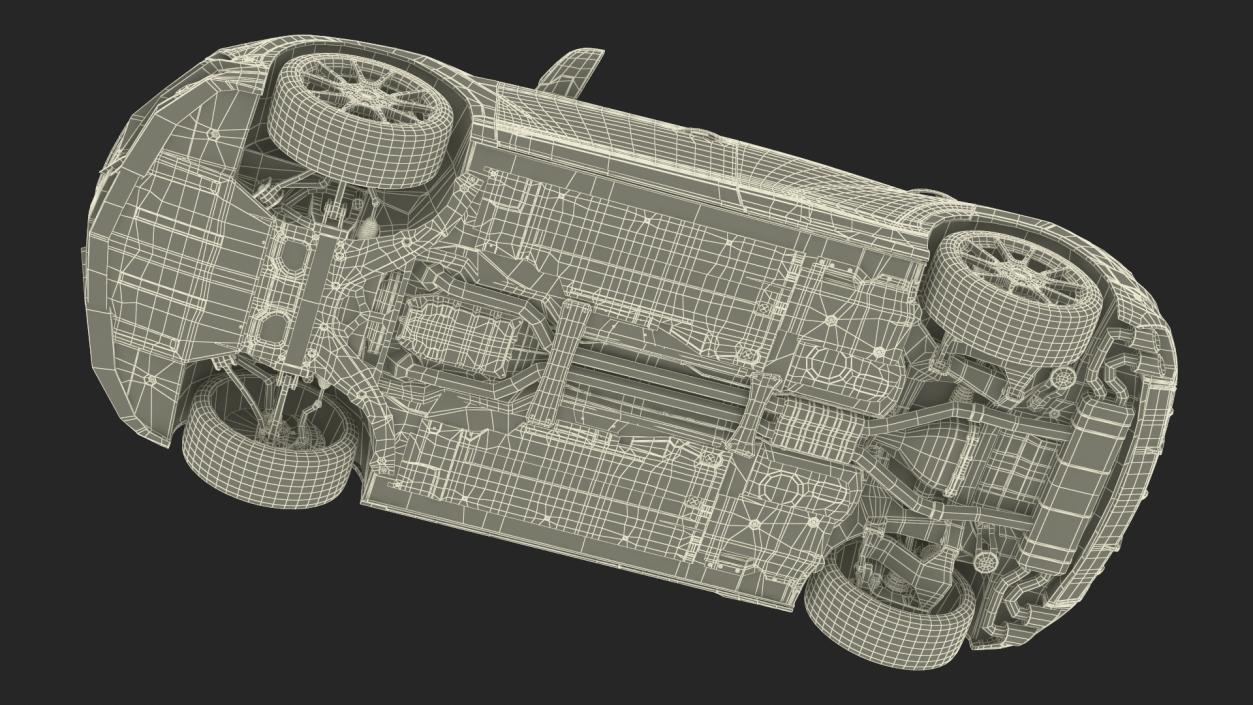 Sport Car on Tow Dolly 3D