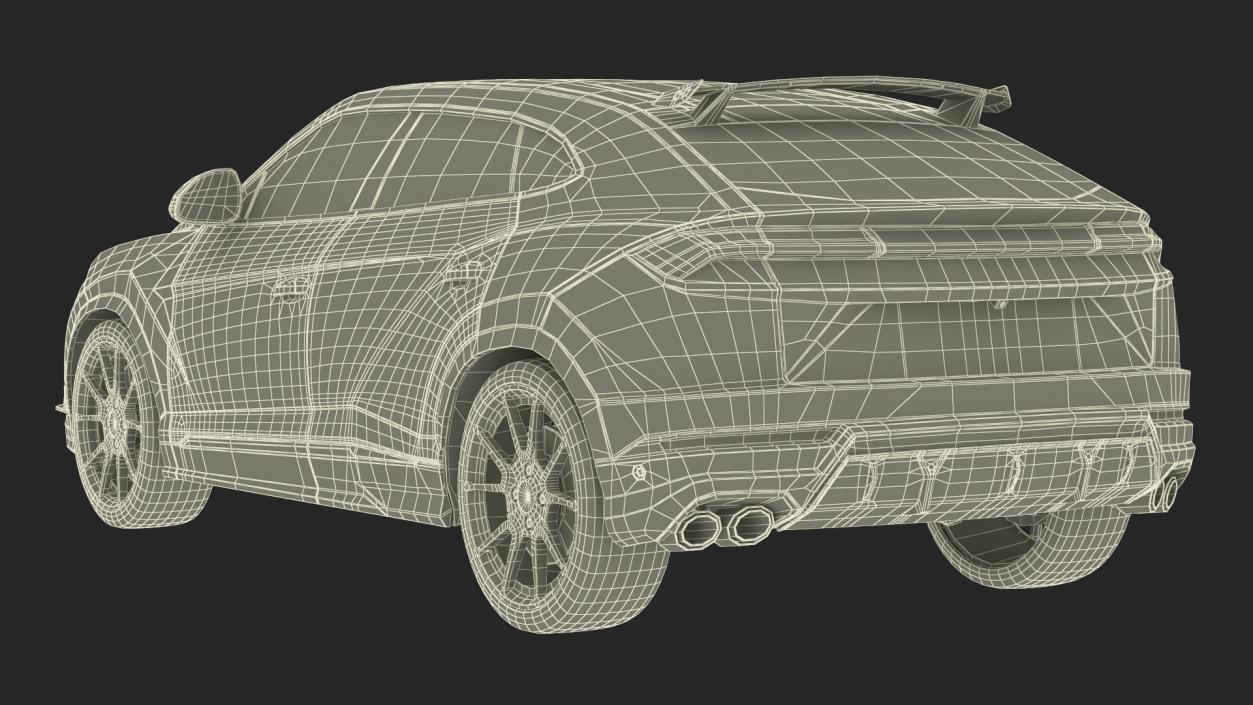 Sport Car on Tow Dolly 3D