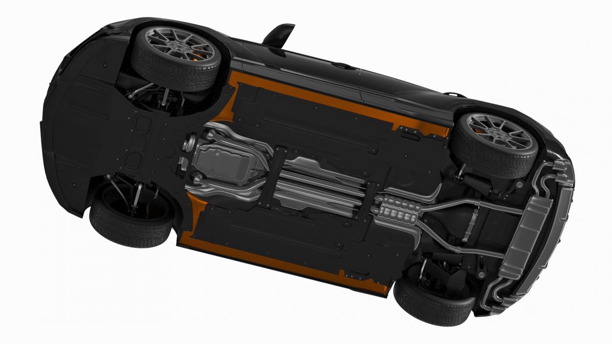 Sport Car on Tow Dolly 3D