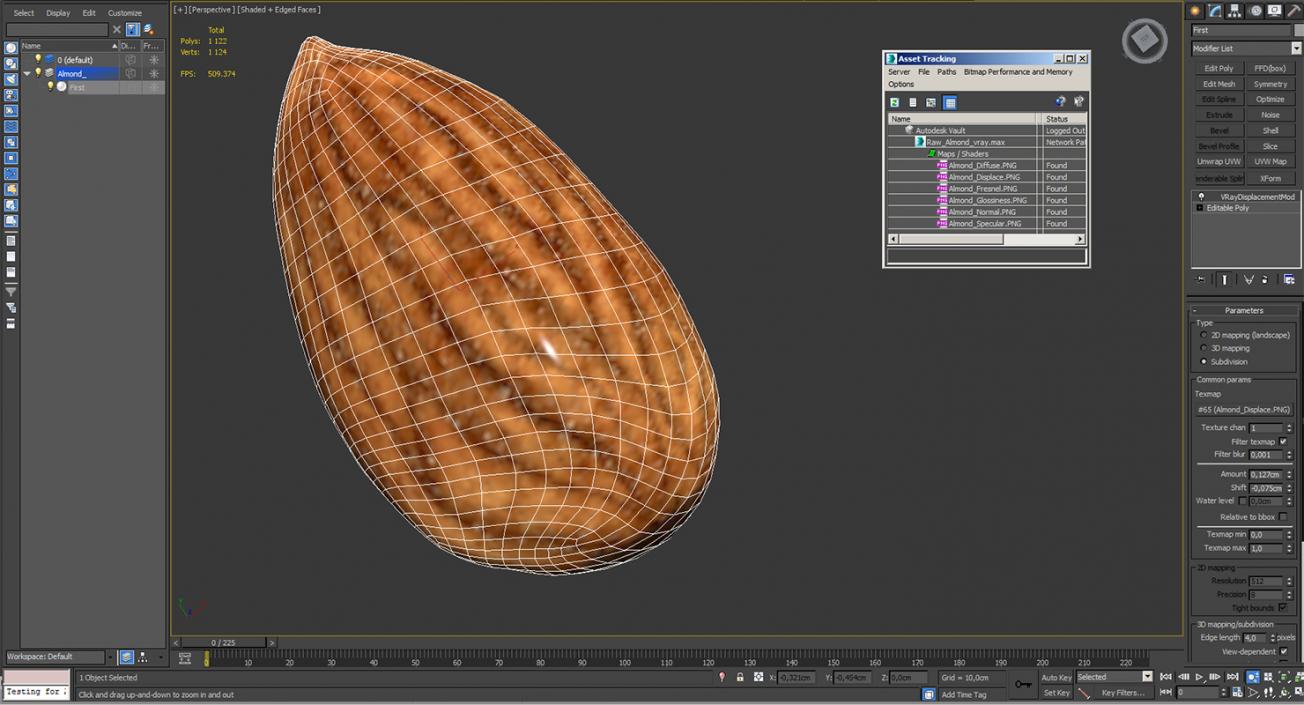 3D model Raw Almond