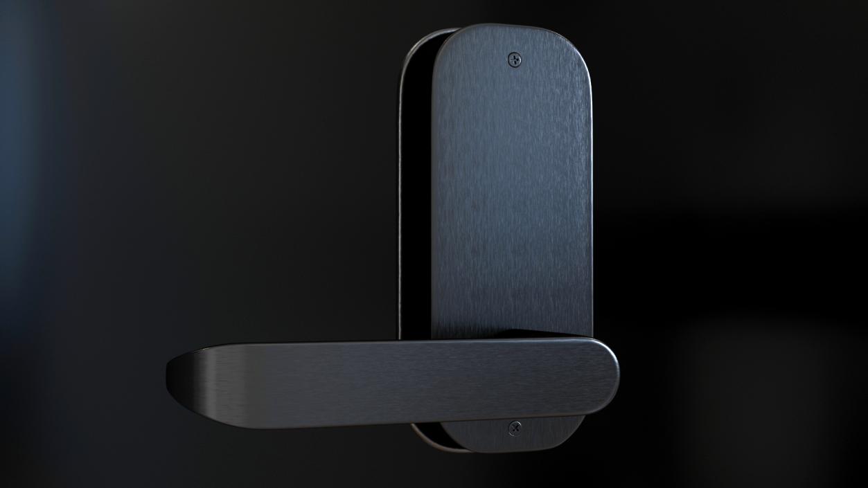 3D Internal Door Handle Black