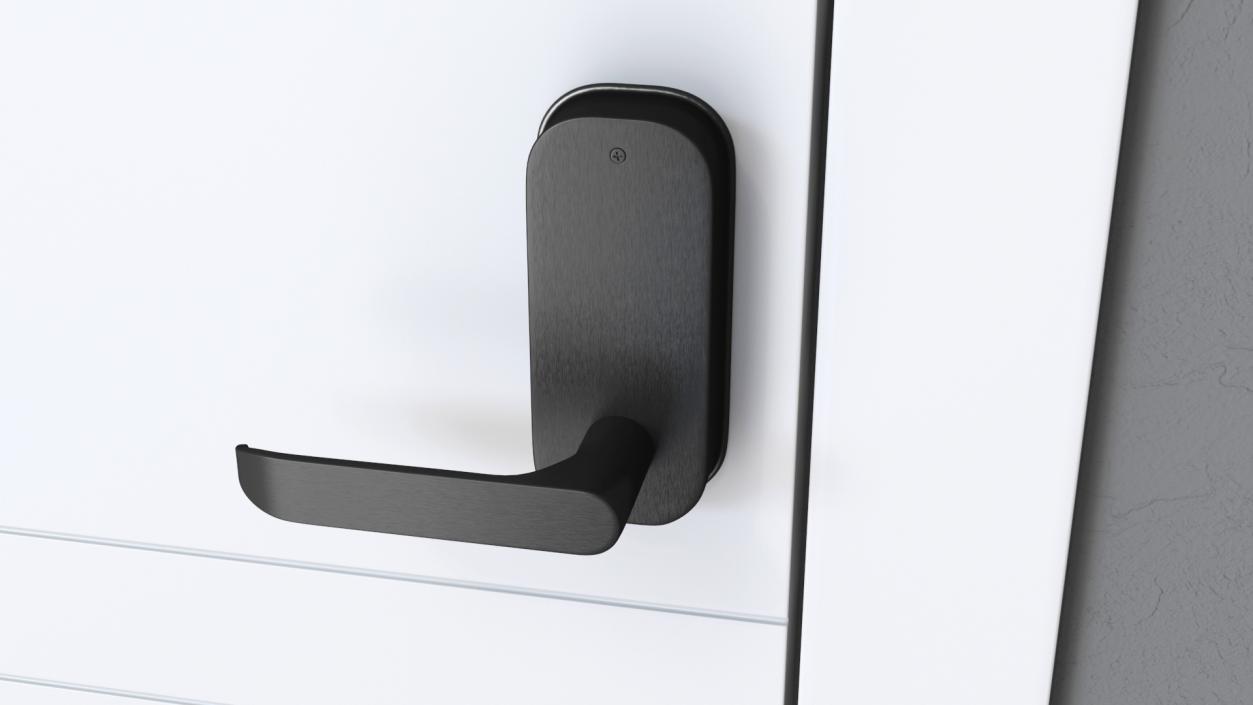 3D Internal Door Handle Black