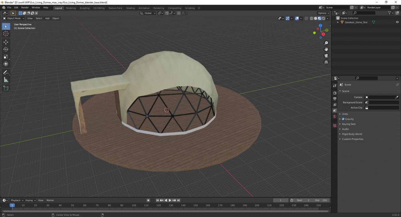 Eco Living Domes(1) 3D model