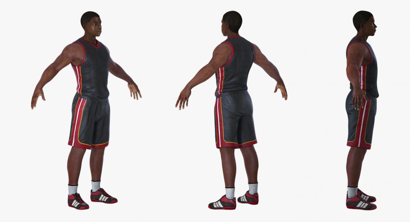 Basketball Player Rigged 3D model