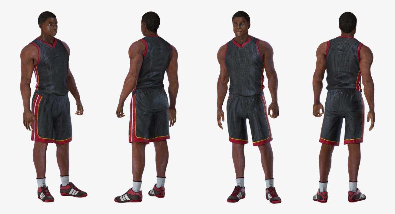 Basketball Player Rigged 3D model