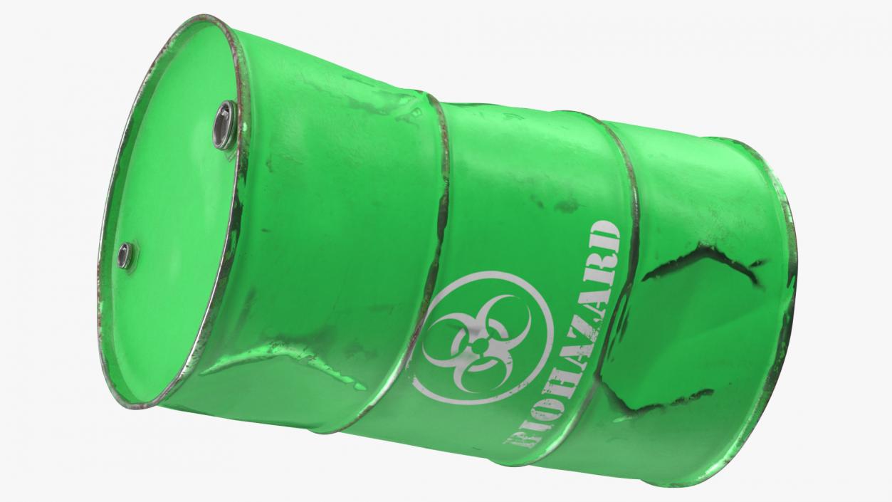 Rusty Biohazard Barrel 3D