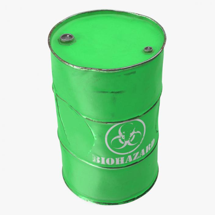 Rusty Biohazard Barrel 3D