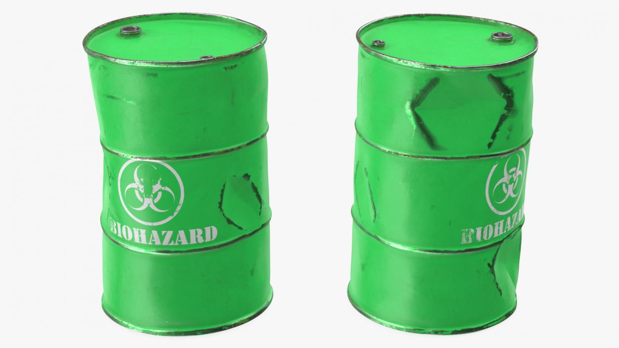 Rusty Biohazard Barrel 3D