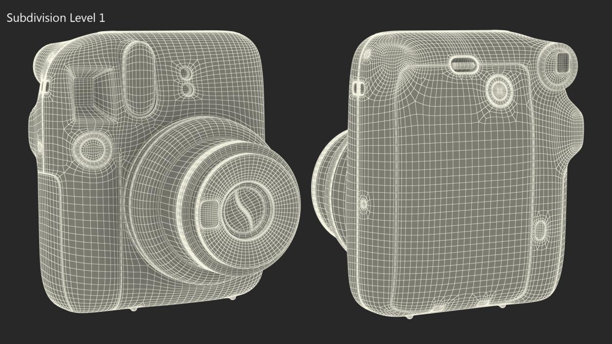 Modern Instant Print Camera 3D