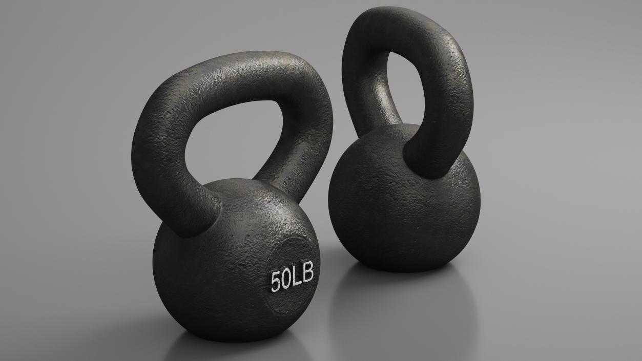 Iron Competition Kettlebell Weight 50lb(1) 3D