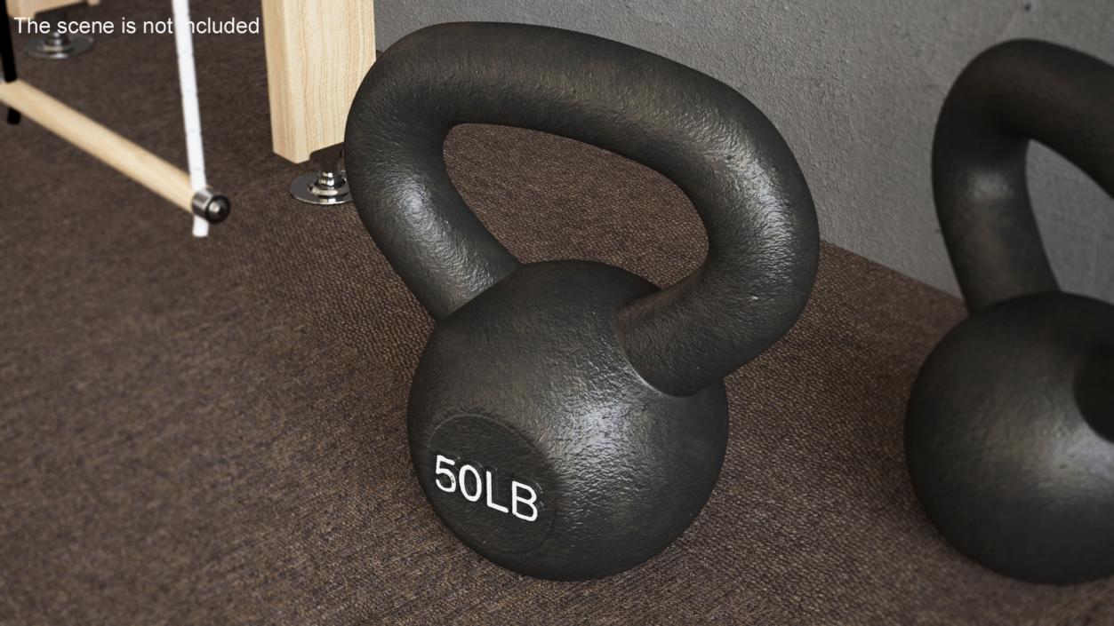 Iron Competition Kettlebell Weight 50lb(1) 3D