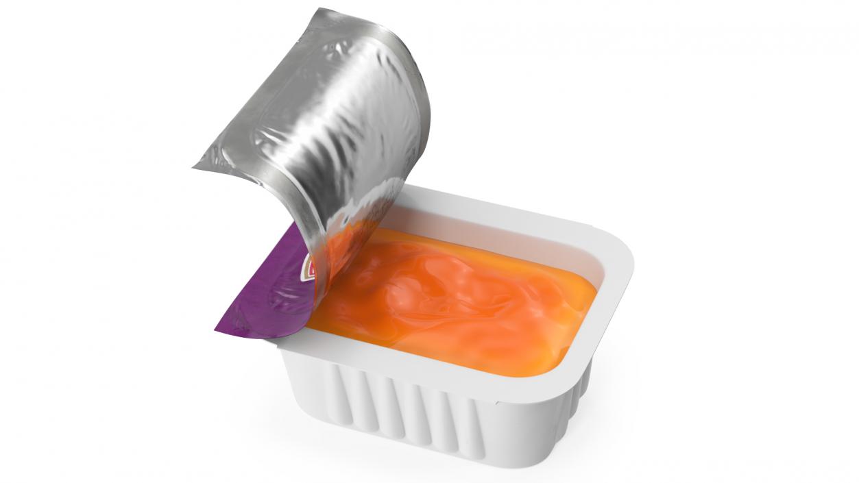 3D Sweet and Sour Sauce Serve Pot Heinz Opened model