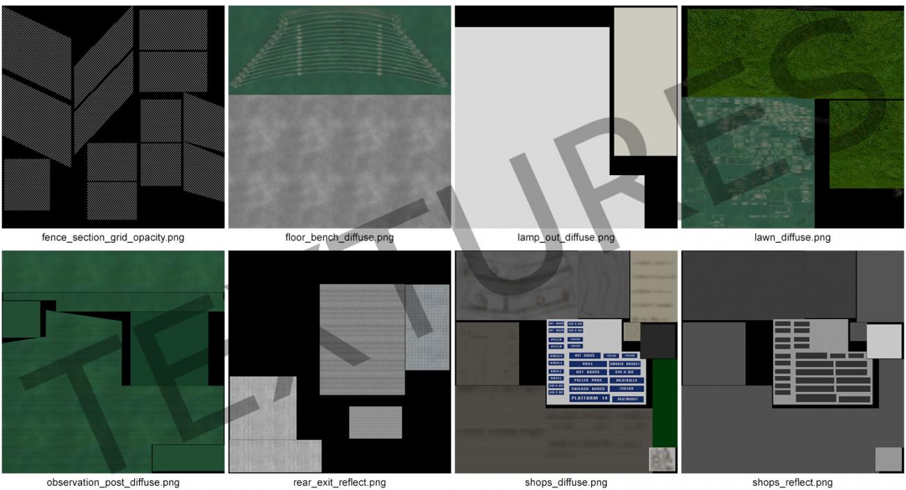 3D Stadium Seating Tribune model