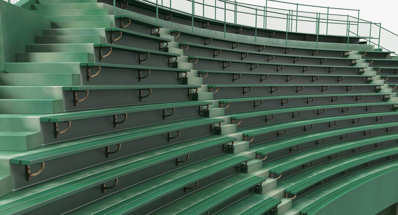 3D Stadium Seating Tribune model