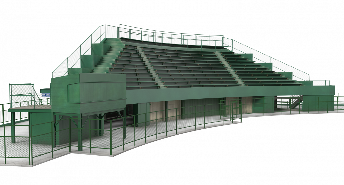 3D Stadium Seating Tribune model