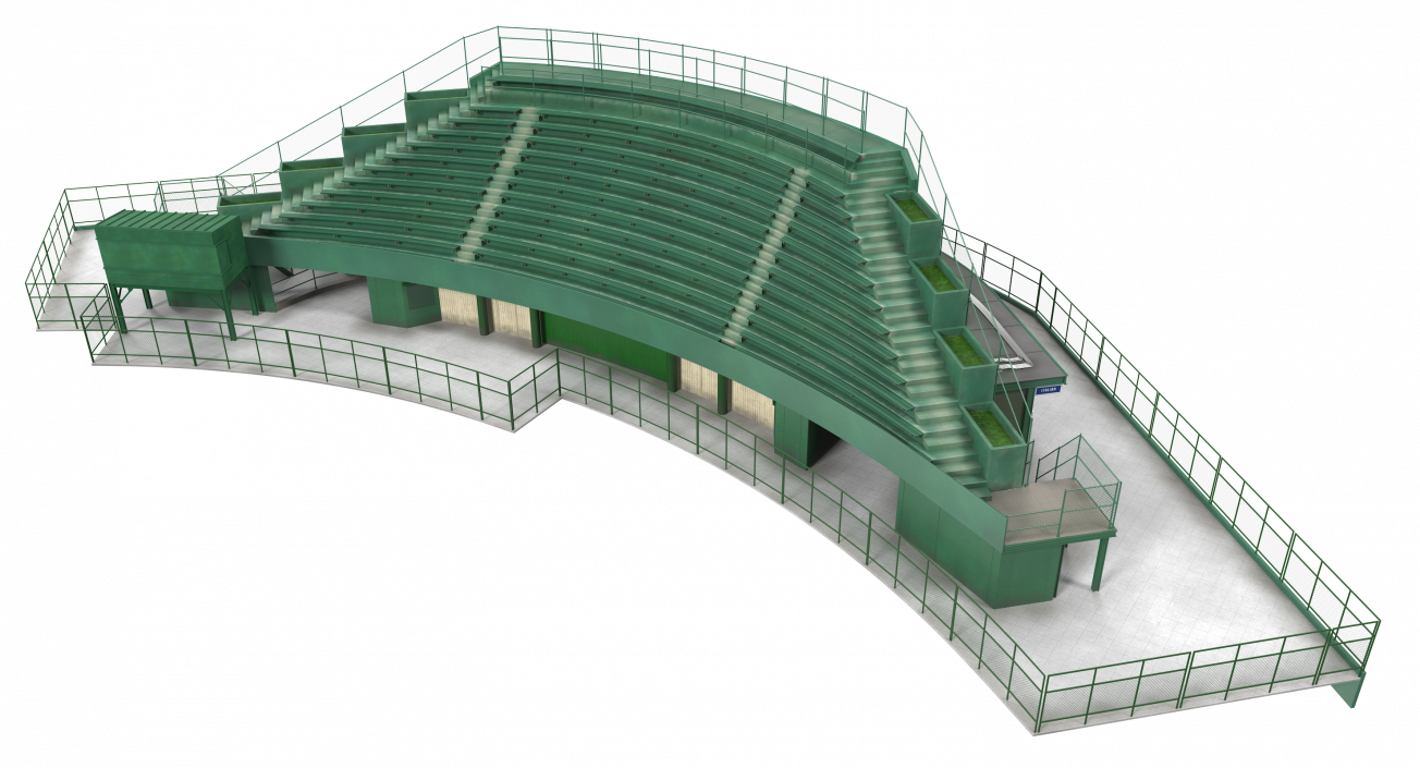 3D Stadium Seating Tribune model