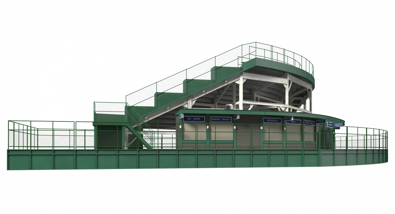 3D Stadium Seating Tribune model