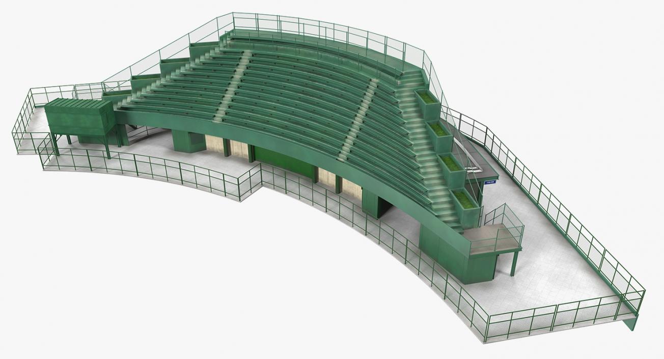 3D Stadium Seating Tribune model