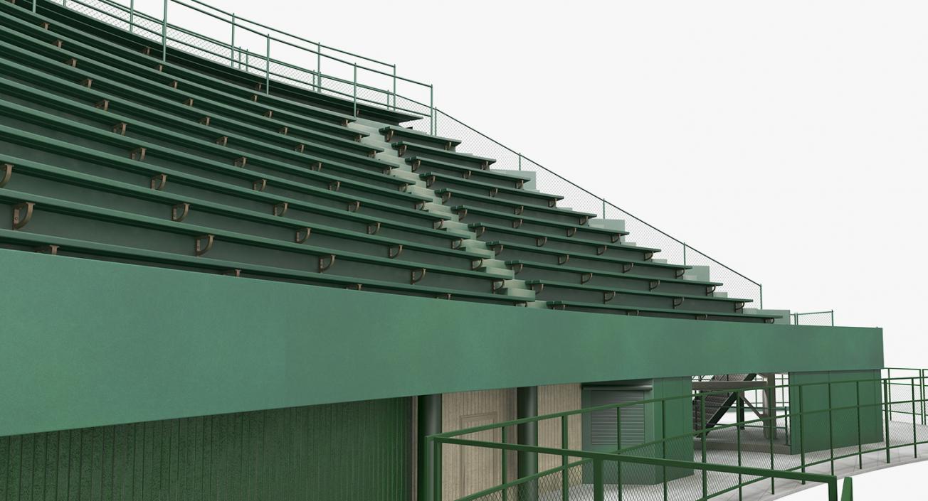 3D Stadium Seating Tribune model