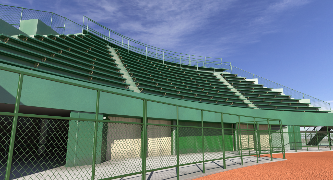 3D Stadium Seating Tribune model