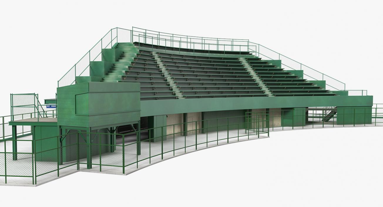 3D Stadium Seating Tribune model