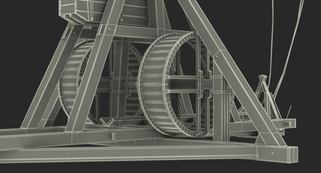 3D Medieval Trebuchet model