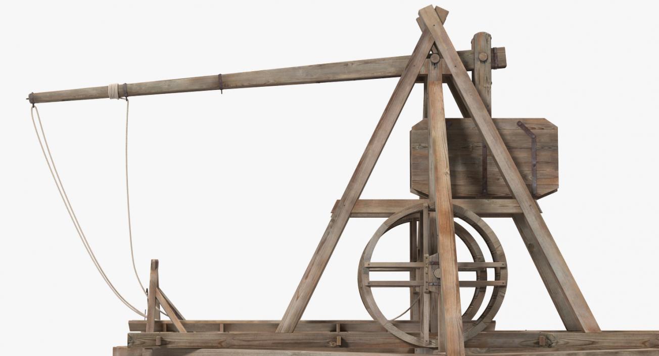 3D Medieval Trebuchet model