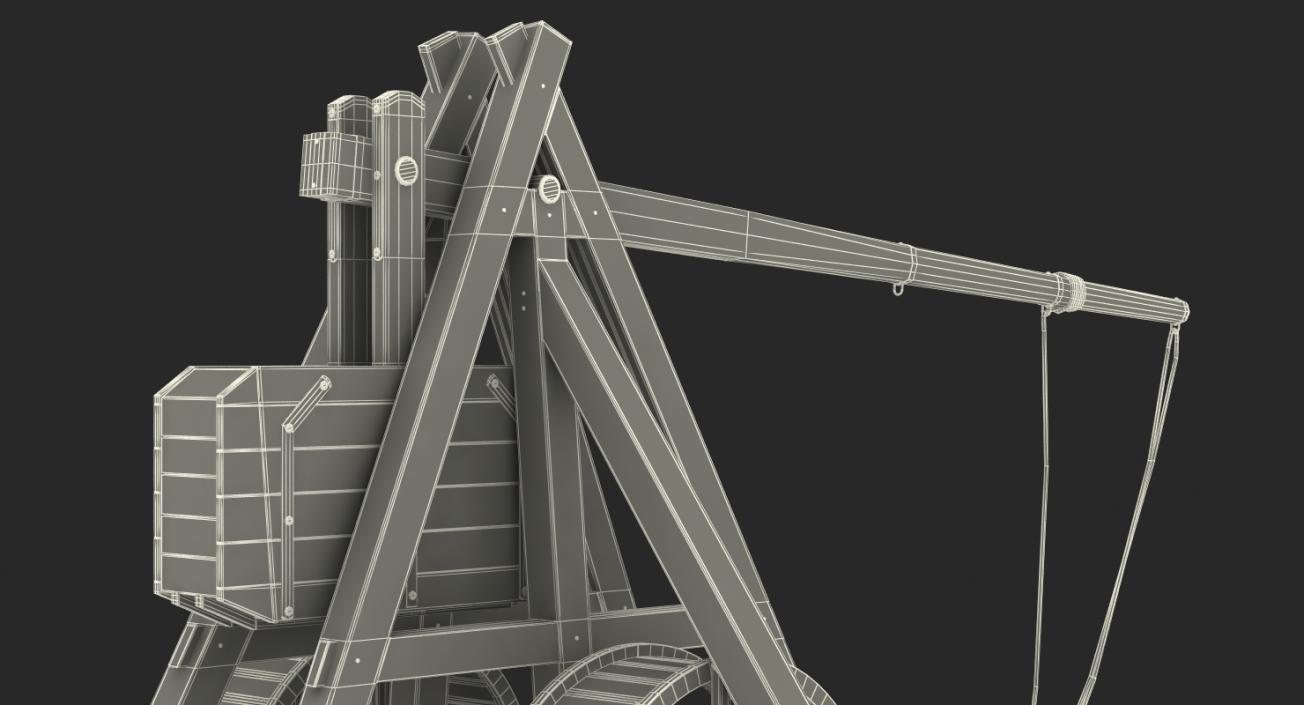 3D Medieval Trebuchet model