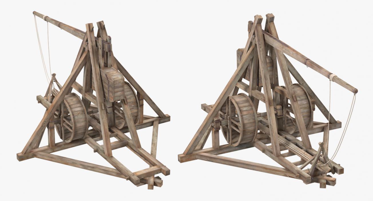 3D Medieval Trebuchet model