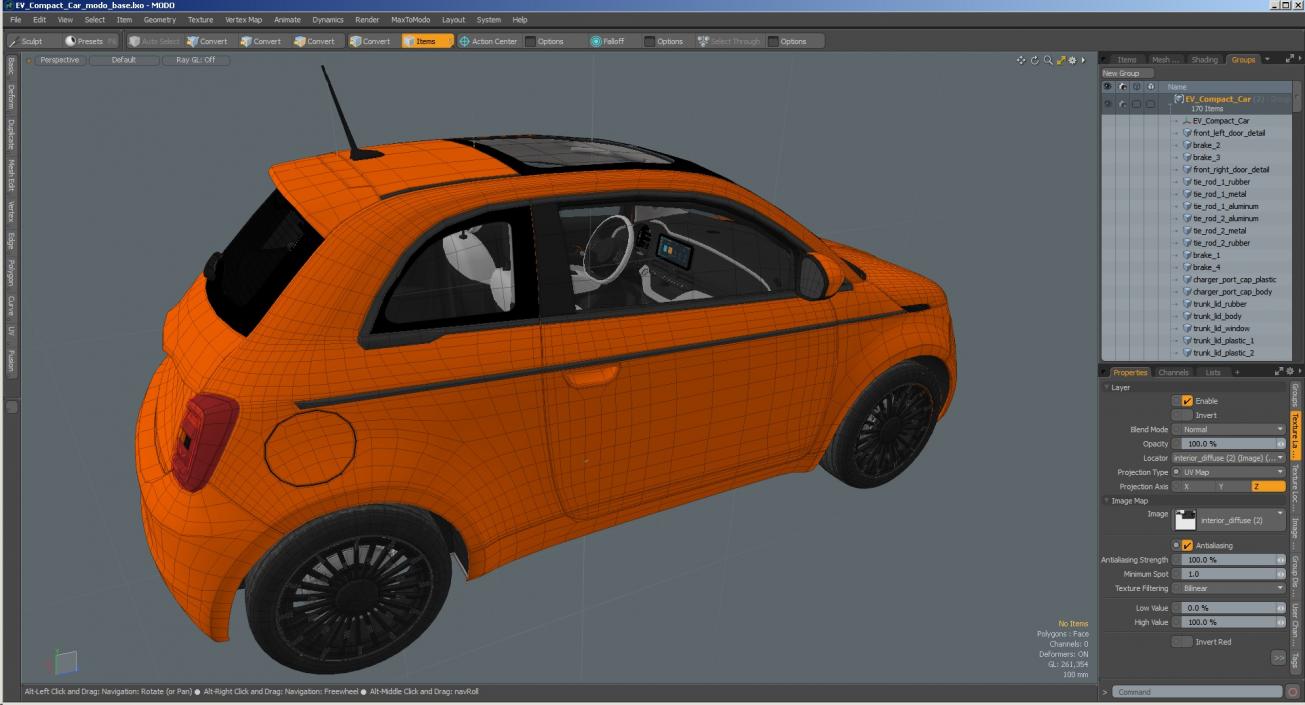 EV Compact Car 3D model