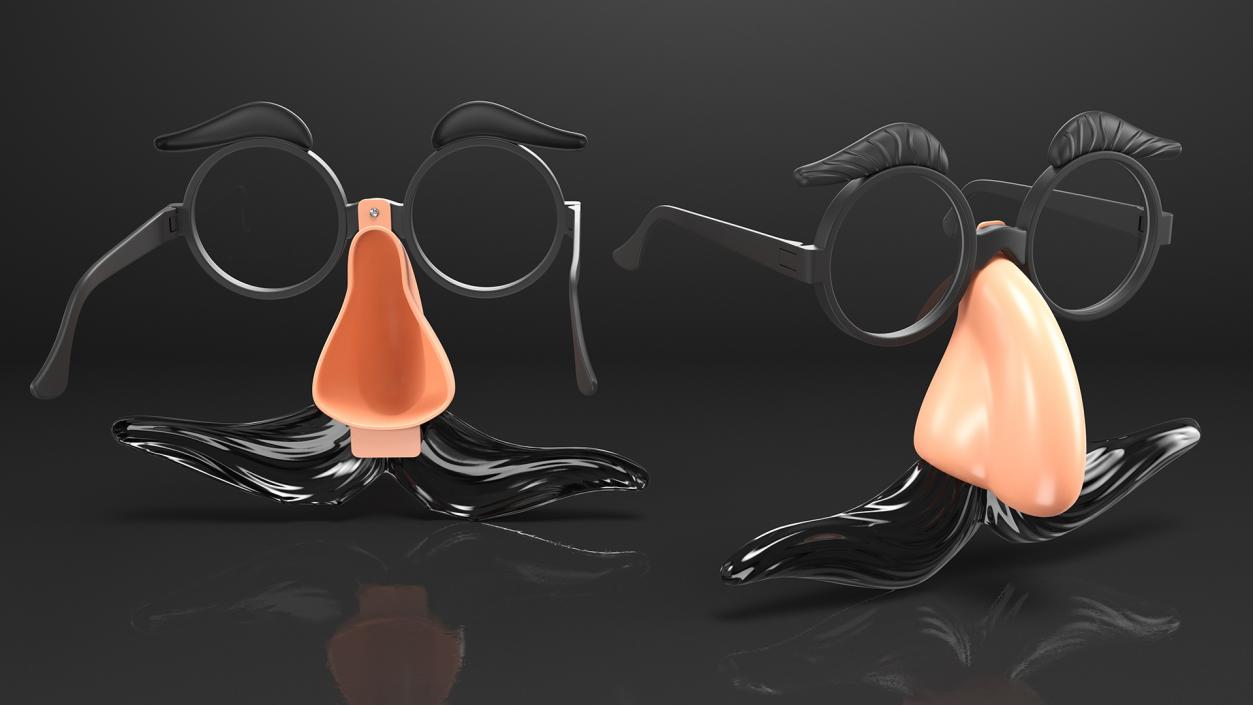 Groucho Disguise Glasses 3D model